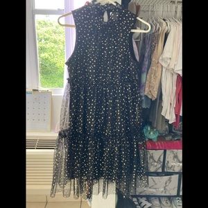 PopSugar Sheer Star Dress Size S